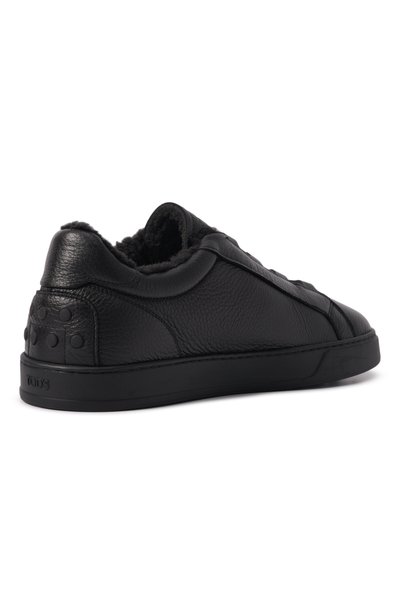 Кожаные кеды TOD’S черного цвета по цене 117500 руб., арт. XXM04L0JF41/S5N, фото 4 Кожаные кеды TOD’S, арт. XXM04L0JF41/S5N, фото 4