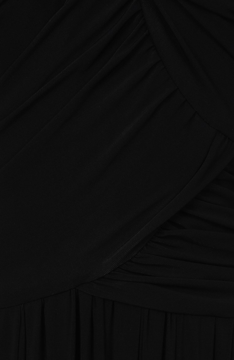 Женское платье из вискозы ISABEL MARANT черного цвета, арт. 25PR00731FA/C1K03I | Фото 6 (Длина Ж (юбки, платья, шорты): Миди; Рукава: Длинные; Материал внешний: Вискоза; Женское Кросс-КТ: Платье-одежда; Случай: Повседневный; Стили: Романтичный; Автоматизация ТО: Проставлено; Автоматизация состава: Проставлено)