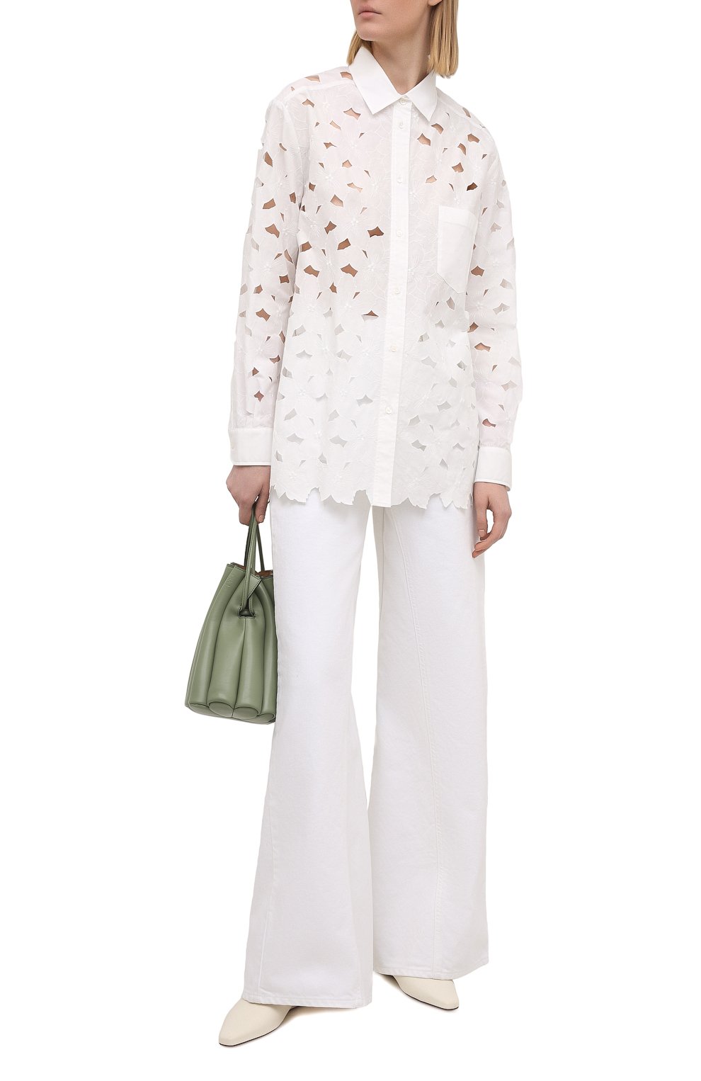 Рубашка REDVALENTINO белого цвета по цене 57800 руб., арт. VR0AB03U/5TB, фото 2 Рубашка REDVALENTINO, арт. VR0AB03U/5TB, фото 2