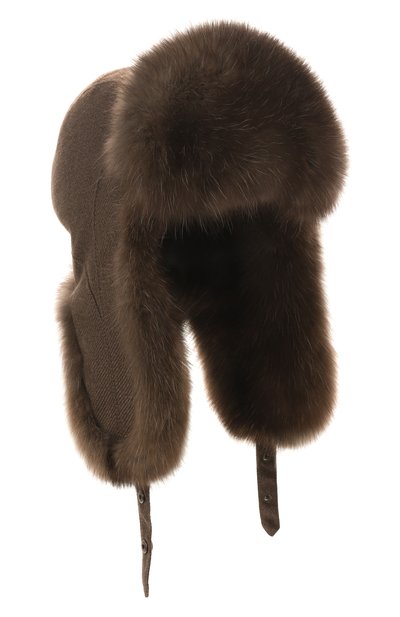 Утепленная шапка-ушанка star с отделкой из соболя BLACK SABLE, арт. BS-24001MG, фото 1