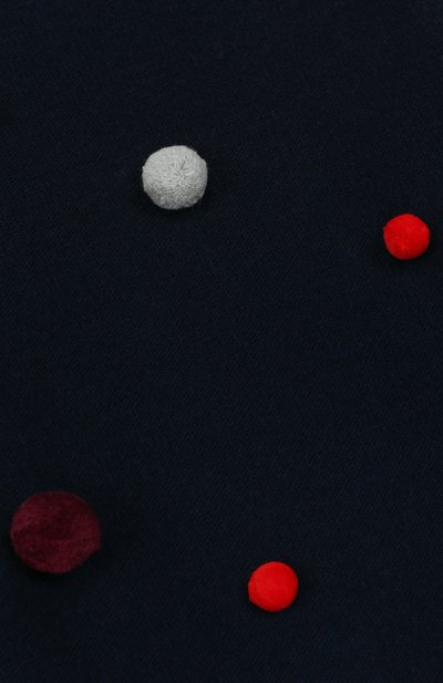 Шерстяное мини-платье с помпонами IL GUFO, арт. A17VT064EM220/5A-8A, фото 3