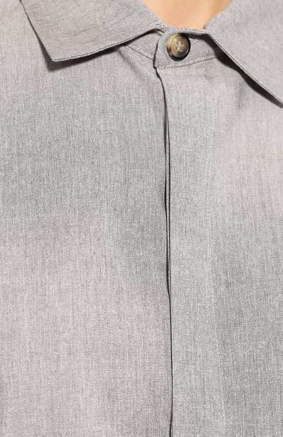 Хлопковая рубашка A.W.A.K.E. MODE серого цвета по цене 49950 руб., арт. AW19.T14, фото 5 Хлопковая рубашка A.W.A.K.E. MODE, арт. AW19.T14, фото 5