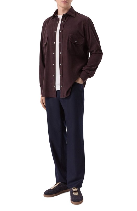 Вельветовая рубашка MVST MAN SHIRT L/S/0620 Коричневый  MAN SHIRT L/S/0620 Фото 2