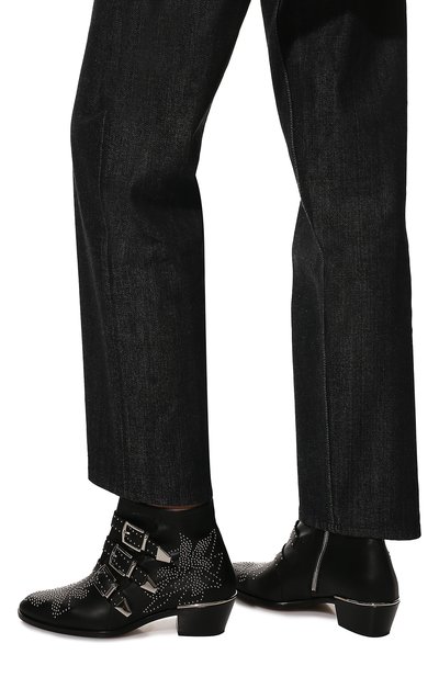 Кожаные казаки susanna CHLOÉ черного цвета по цене 118000 руб., арт. CHC16A13475, фото 3 Кожаные казаки susanna CHLOÉ, арт. CHC16A13475, фото 3