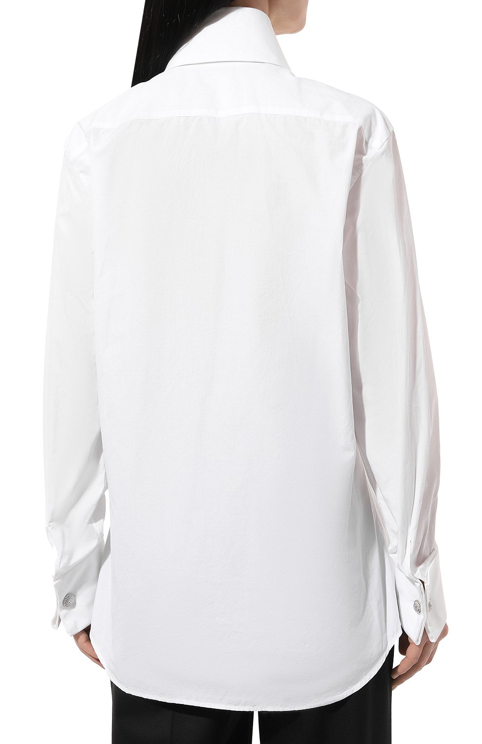 Хлопковая рубашка BALMAIN, арт. BF0HS291CE48, фото 4