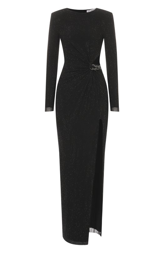 Платье с отделкой стразами self-portrait SC25004XB Чёрный SC25004XB