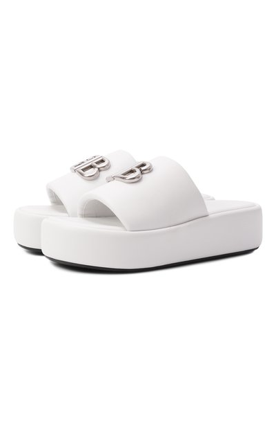 Женские кожаные шлепанцы rise BALENCIAGA, арт. 788494/WB7E1