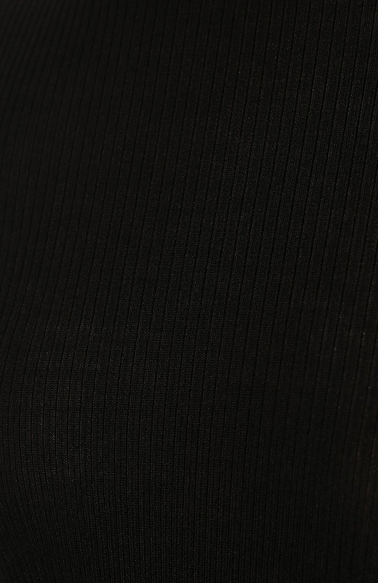 Женский пуловер SAINT LAURENT черного цвета, арт. 617962/YAPK2 | Фото 5 (Материал внешний: Шерсть, Шелк, Кашемир; Рукава: Длинные; Длина (для топов): Стандартные; Материал сплава: Проставлено; Стили: Класси�ческий, Минимализм, Кэжуэл; Женское Кросс-КТ: Пуловер-одежда; Драгоценные камни: Проставлено)