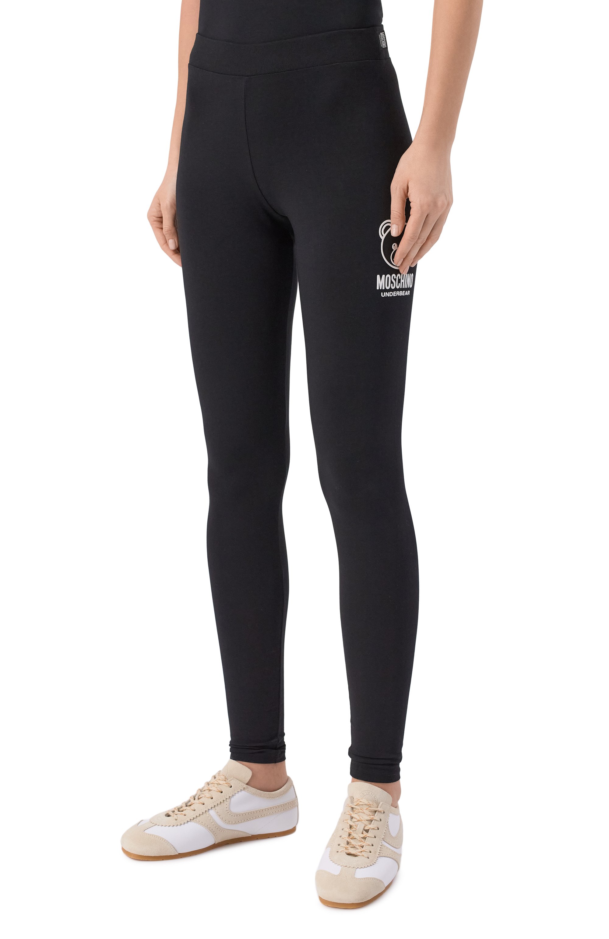 Хлопковые легинсы MOSCHINO, арт. A6804/4406, фото 3