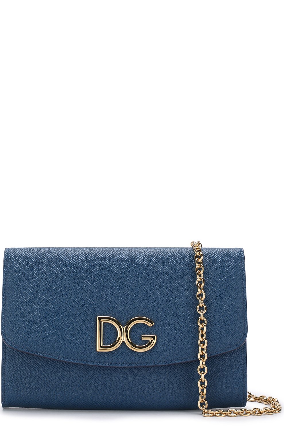 Кожаный клатч на цепочке DOLCE & GABBANA, арт. BI1028/AH338, фото 6