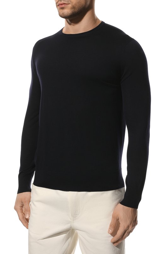 Шерстяной джемпер Loro Piana FAI1916 Синий  FAI1916 Фото 3