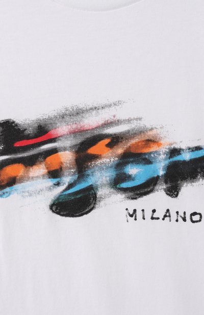 Хлопковая футболка MSGM KIDS, арт. S5MSJBTH280, фото 3