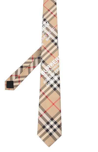 Шелковый галстук BURBERRY бежевого цвета по цене 26200 руб., арт. 8037187, фото 2 Шелковый галстук BURBERRY, арт. 8037187, фото 2