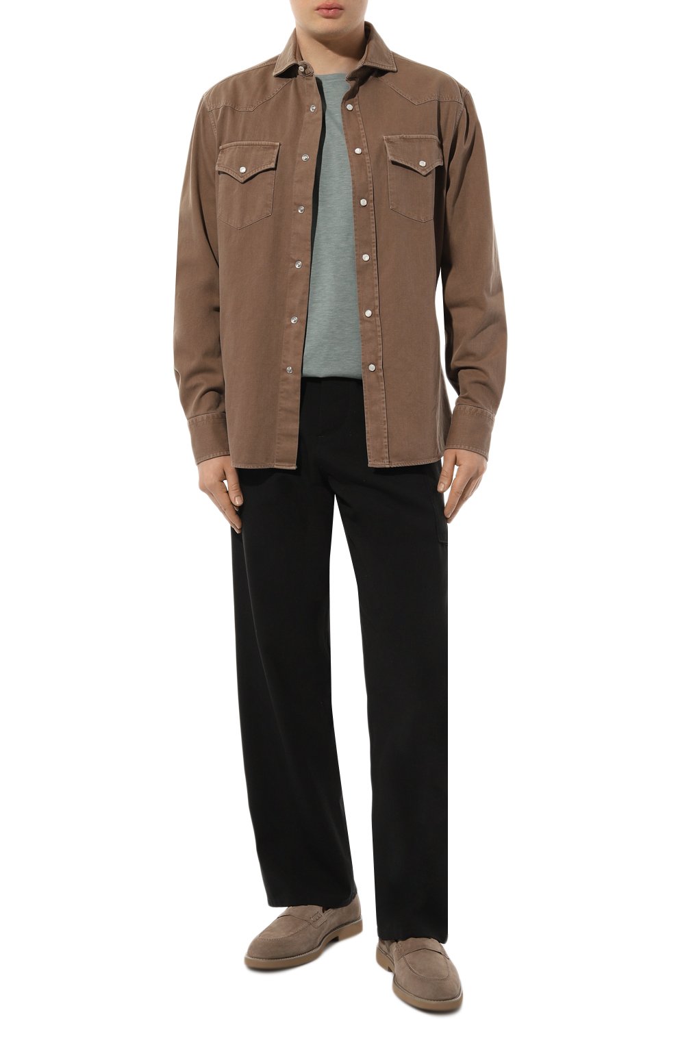 Футболка из шелка и хлопка COLOMBO, арт. TS00380/A00897, фото 2