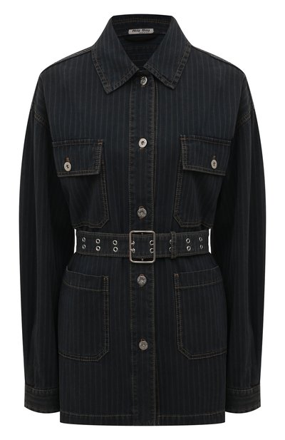 Джинсовая куртка MIU MIU, арт. GWB124-1ZGM-F0002, фото 1