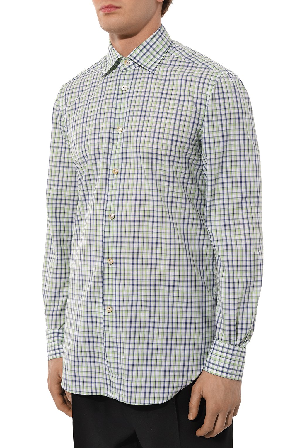 Хлопковая рубашка KITON, арт. UCIH08879, фото 3