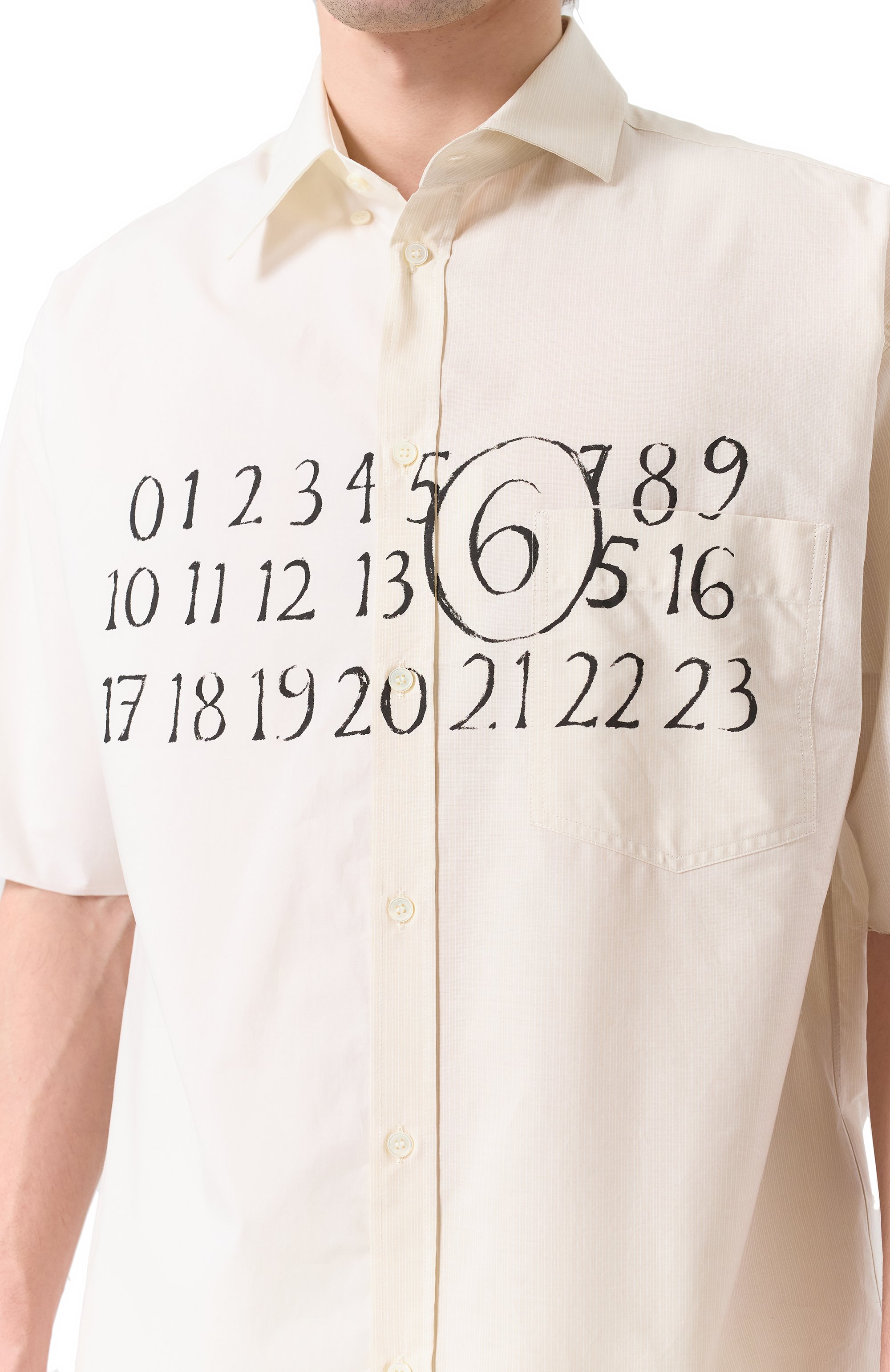 Хлопковая рубашка MM6, арт. SH0DR0007/MTN041, фото 5