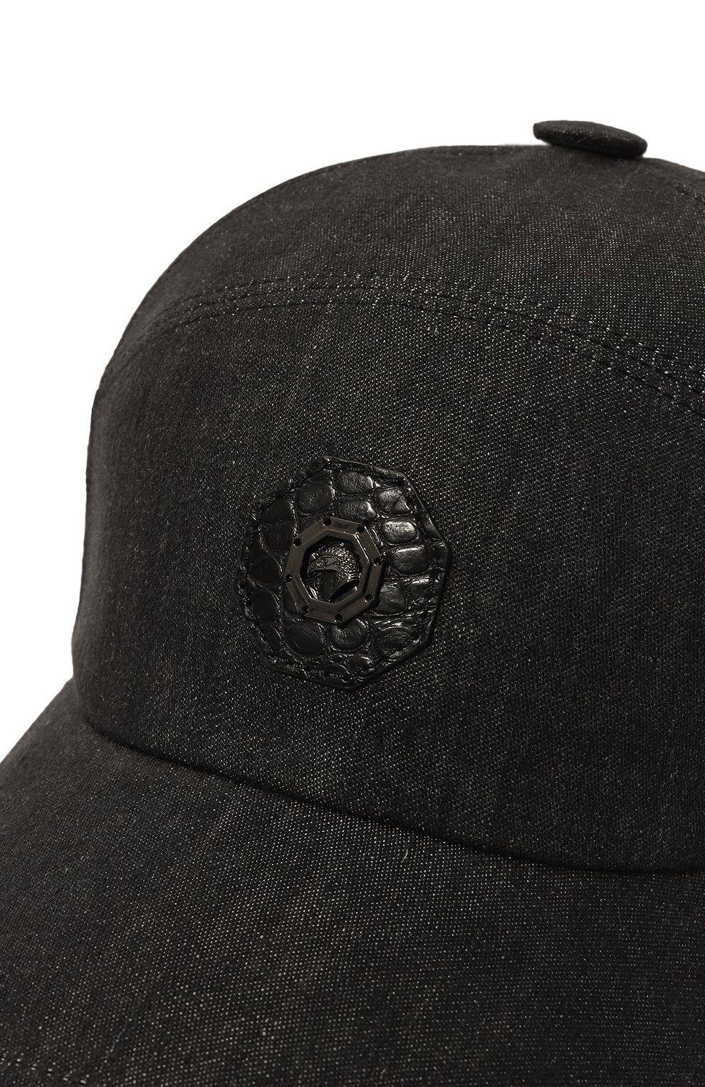 Бейсболка с отделкой из кожи аллигатора STEFANO RICCI, арт. MCV24AL16E/L0004Q, фото 4