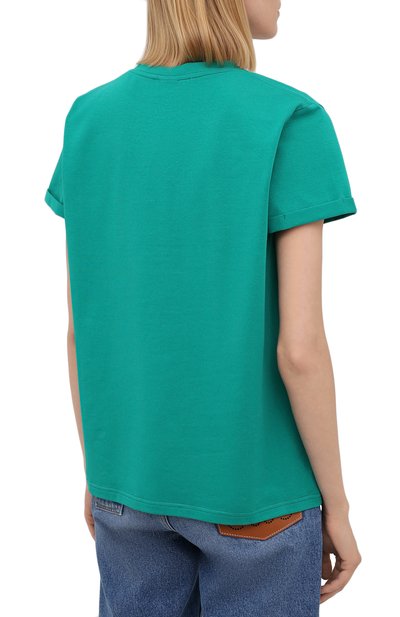 Хлопковая футболка SEVEN LAB, арт. T21-nEW YORK GO emerald, фото 4