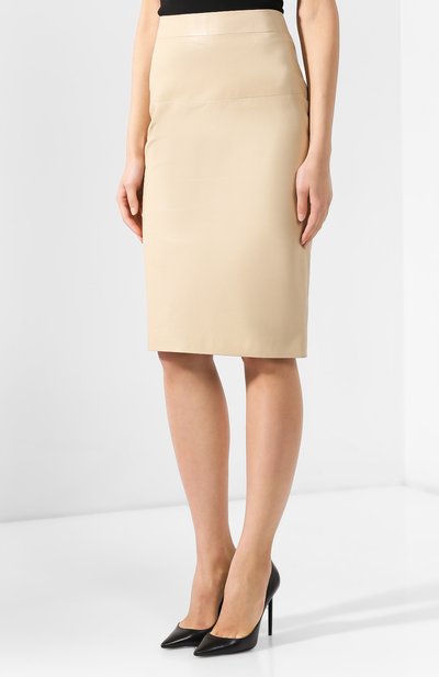 Кожаная юбка-карандаш TOM FORD, арт. GCL764-LEX083, фото 3