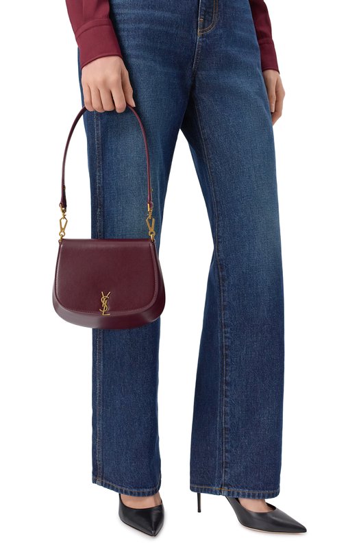 Сумка Voltaire mini Saint Laurent 844299/AAFF9 Бордовый  844299/AAFF9 Фото 2
