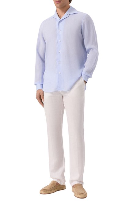 Мужская льняная рубашка MVST, арт. M0RBIDA/R0BERT0/R0UND/F3411308-LINEN