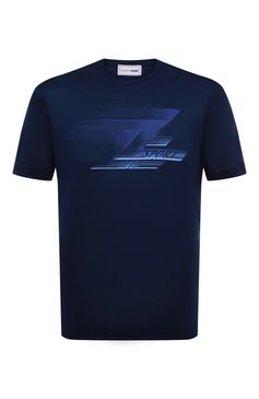 Мужская хлопковая футболка ZILLI SPORT темно-синего цвета, арт. MEX-NT640-SCRA1/MC01 | Фото 1 (Длина (для топов): Стандартные; Материал внешний: Хлопок; Рукава: Короткие; Принт: С принтом; Стили: Спорт; Кросс-КТ: Спорт, Джерси; Материал сплава: Проставлено; Драгоценные камни: Проставлено; Мужское Кросс-КТ: Футболка-одежда)