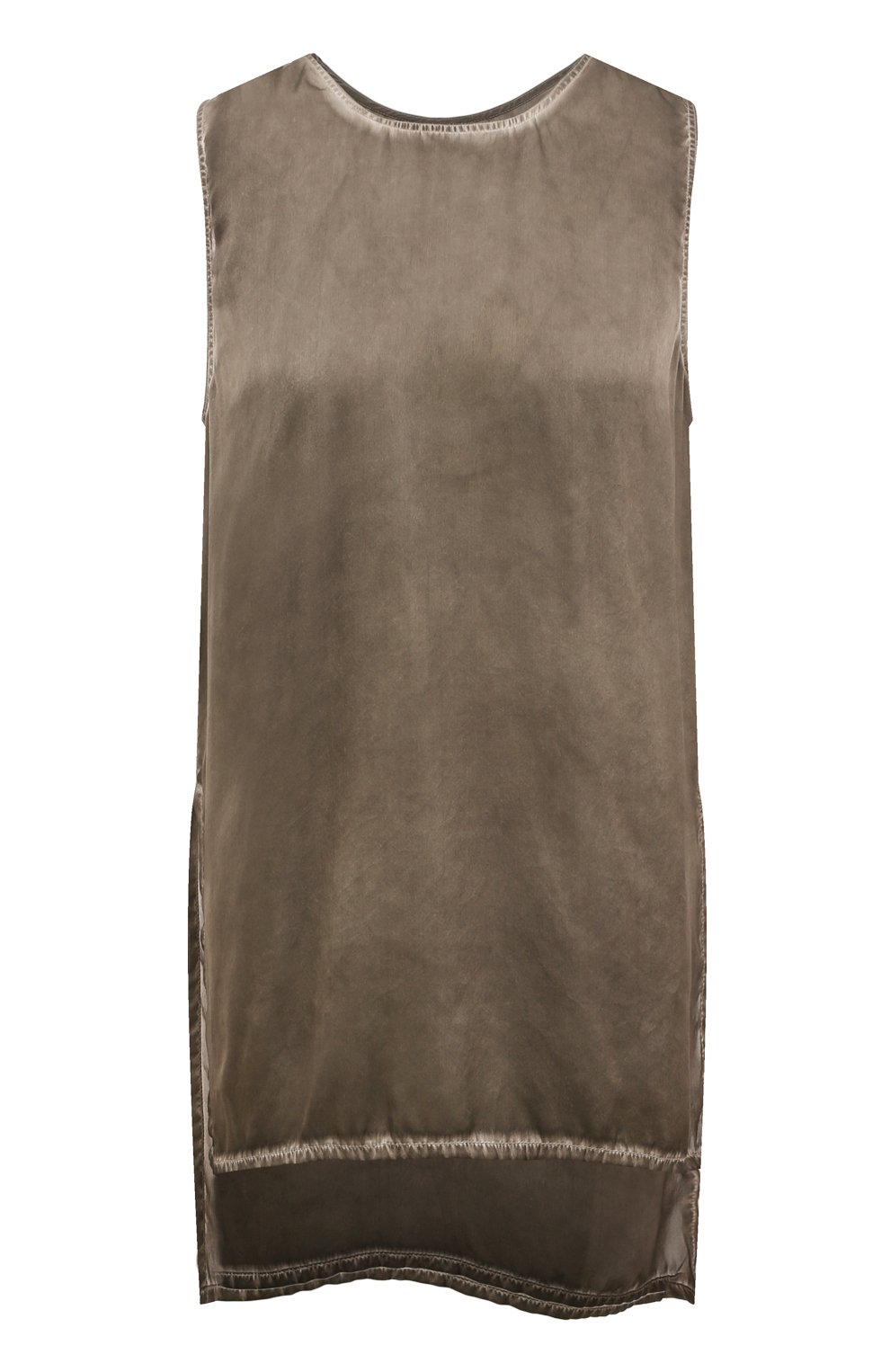 Шелковый топ UMA WANG темно-коричневого цвета по цене 68400 руб., арт. UW1077, фото 1 Шелковый топ UMA WANG, арт. UW1077, фото 1