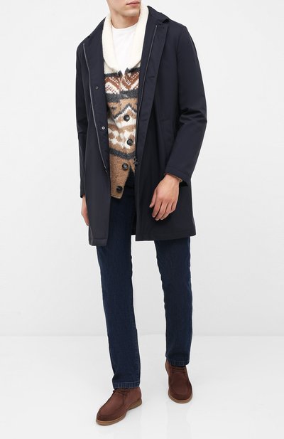 Замшевые ботинки BRUNELLO CUCINELLI коричневого цвета по цене 89150 руб., арт. MZUC0BB857, фото 2 Замшевые ботинки BRUNELLO CUCINELLI, арт. MZUC0BB857, фото 2