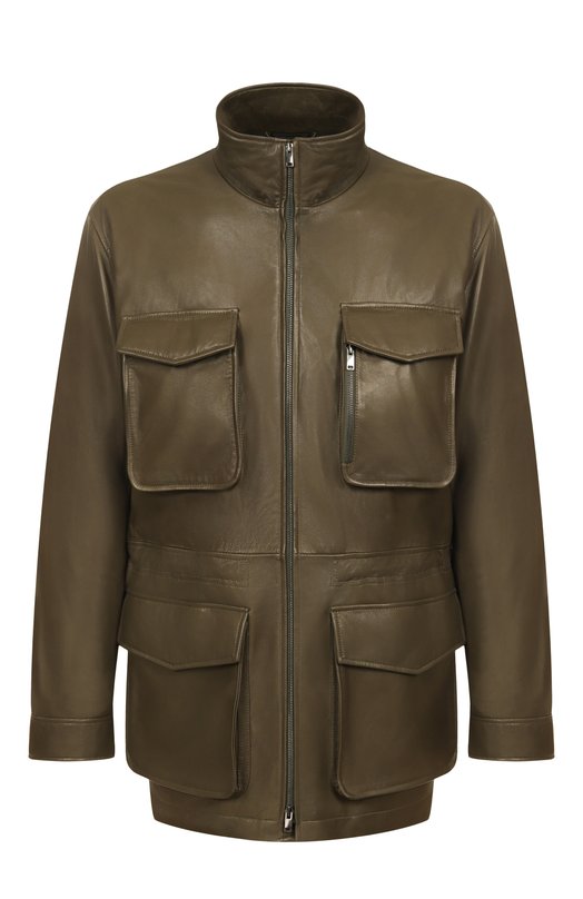 Кожаная куртка MVST 54200 Хаки 54200