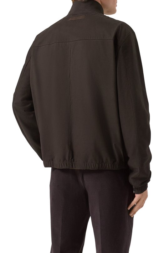 Двусторонняя кожаная куртка Zegna D179T/UDPNTA7 Коричневый  D179T/UDPNTA7 Фото 4