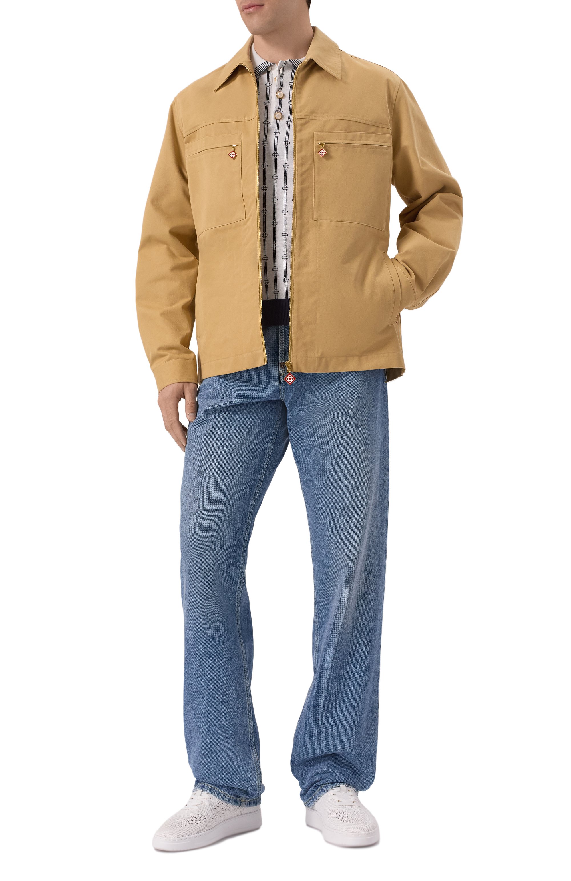 Хлопковая куртка-рубашка CASABLANCA, арт. MS25-JK-341-01, фото 2