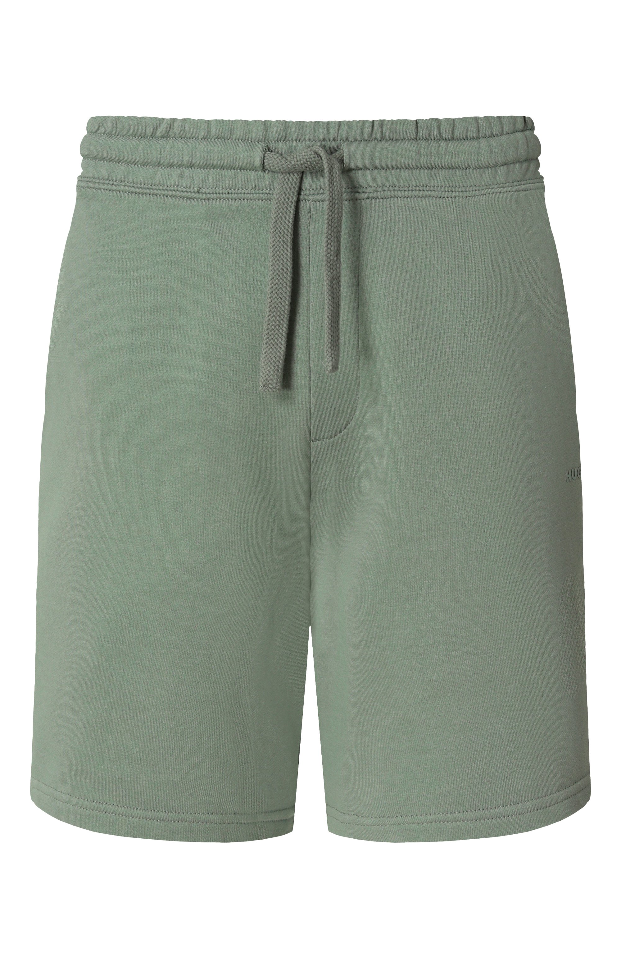 Хлопковые шорты HUGO зеленого цвета по цене 10950 руб., арт. 50530696, фото 1 Хлопковые шорты HUGO, арт. 50530696, фото 1