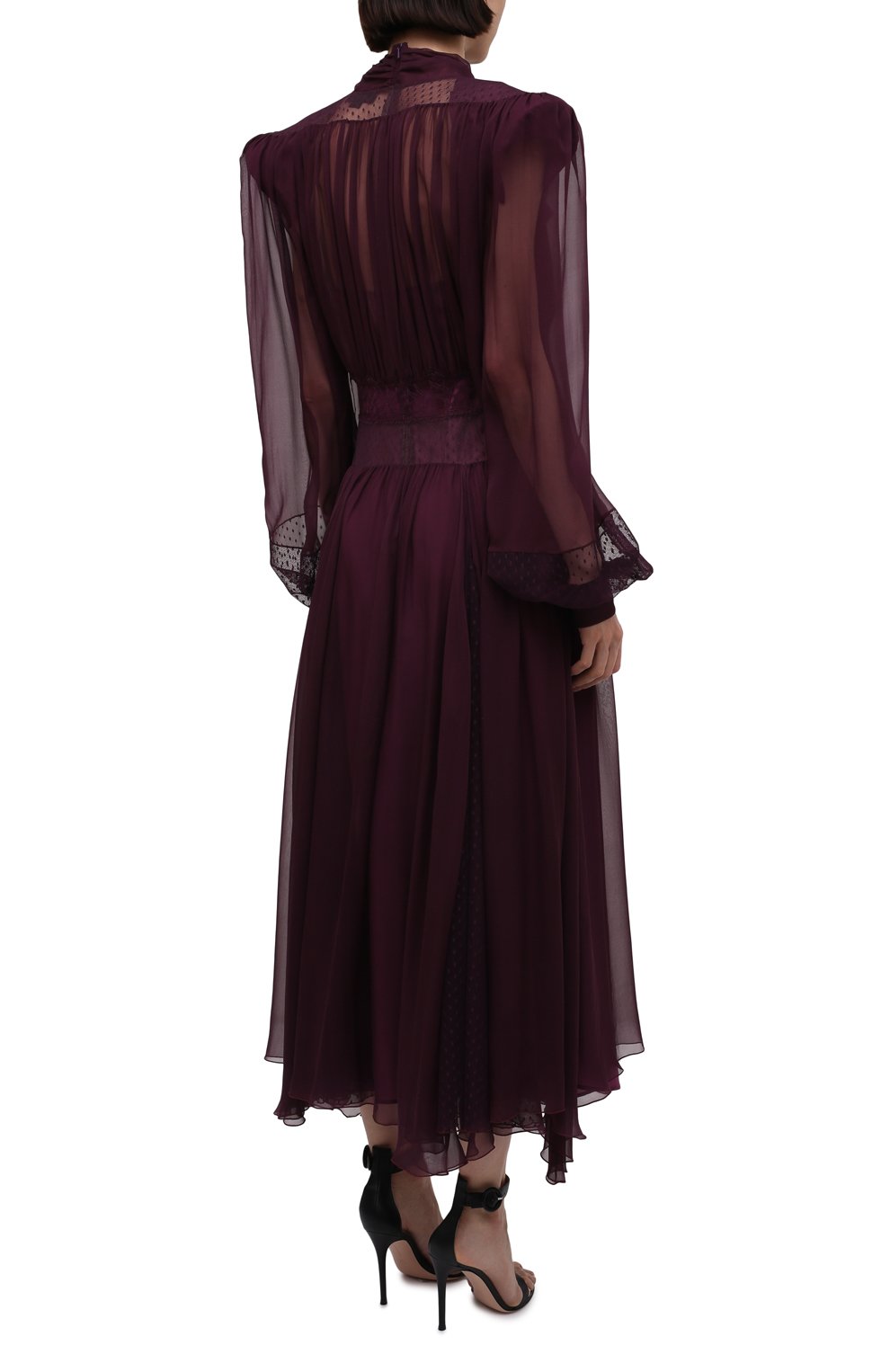 Шелковое платье ZUHAIR MURAD фиолетового цвета по цене 486000 руб., арт. FDR21323/CHSI020, фото 4 Шелковое платье ZUHAIR MURAD, арт. FDR21323/CHSI020, фото 4