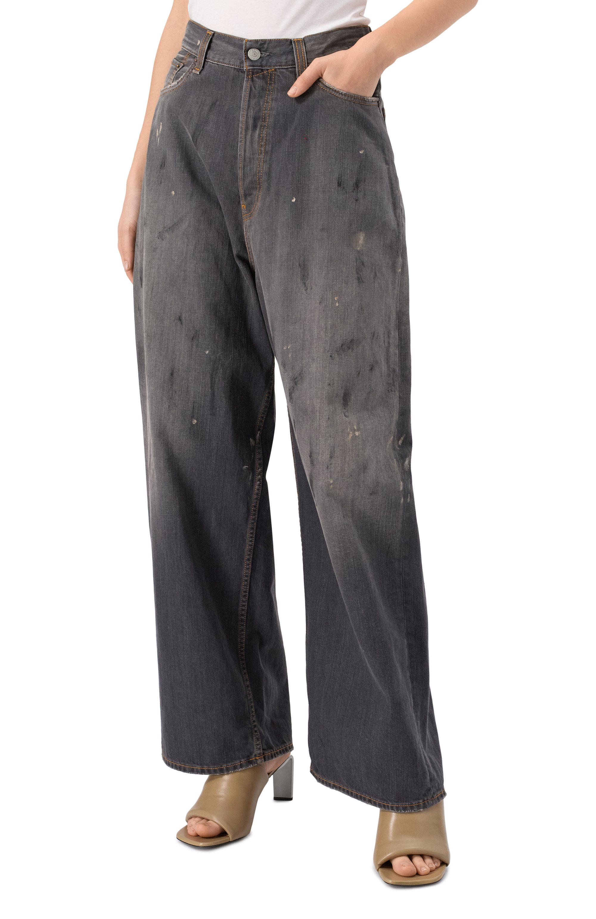 Джинсы ACNE STUDIOS черного цвета по цене 87550 руб., арт. ACNE STUDI0S 2023F FN BLACK TRAFALGAR/A00514, фото 3 Джинсы ACNE STUDIOS, арт. ACNE STUDI0S 2023F FN BLACK TRAFALGAR/A00514, фото 3