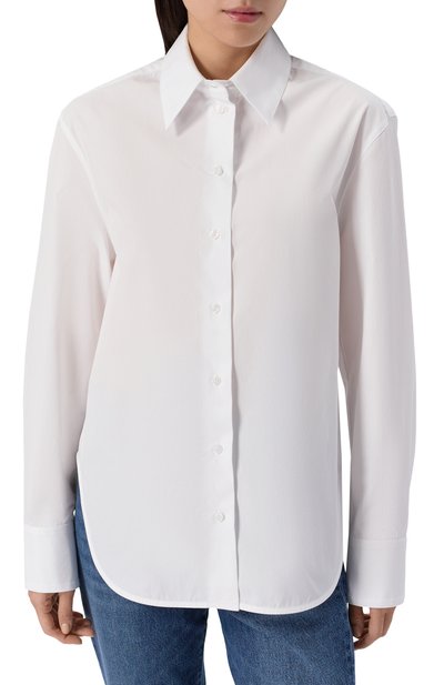 Хлопковая рубашка LOULOU DE SAISON белого цвета по цене 35150 руб., арт. ALIM, фото 3 Хлопковая рубашка LOULOU DE SAISON, арт. ALIM, фото 3