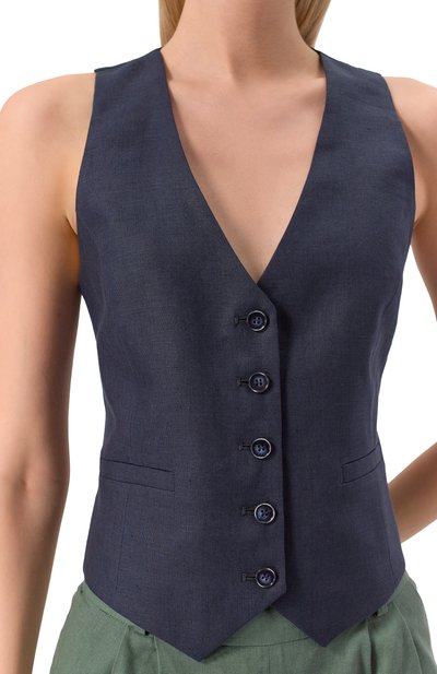 Льняной жилет FORTE DEI MARMI COUTURE, арт. 24SF1431, фото 5