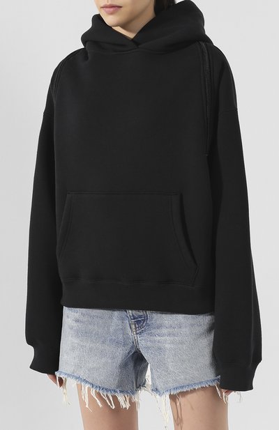 Хлопковое худи ALEXANDERWANG.T черного цвета по цене 27500 руб., арт. 4CC2191029, фото 3 Хлопковое худи ALEXANDERWANG.T, арт. 4CC2191029, фото 3