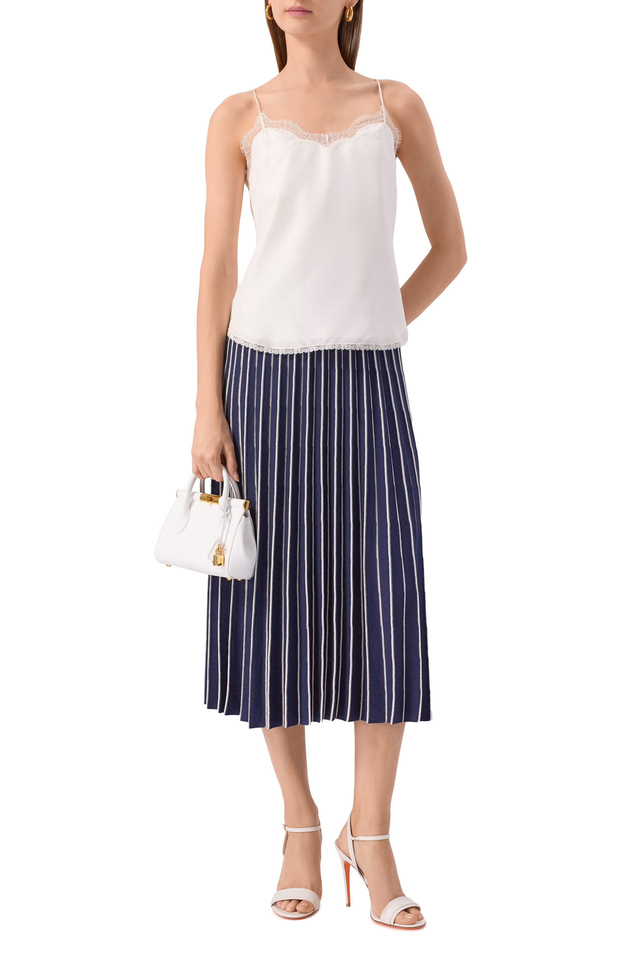 Юбка из шелка и хлопка MVST темно-синего цвета по цене 99000 руб., арт. WS60-1522MU, фото 2 Юбка из шелка и хлопка MVST, арт. WS60-1522MU, фото 2