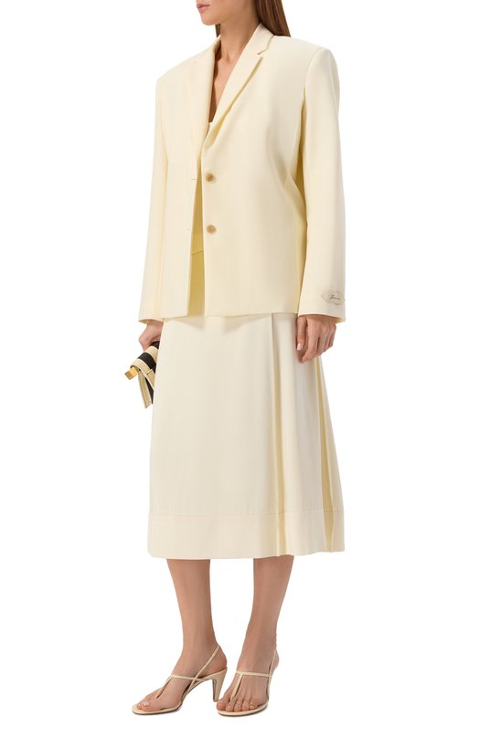 Шерстяной жакет Jacquemus 25EJAW00120/BW00637 Кремовый  25EJAW00120/BW00637 Фото 2