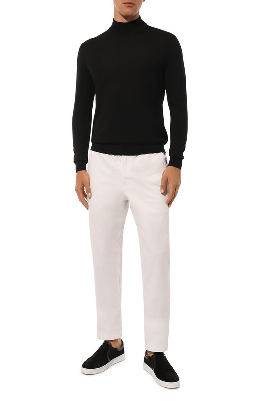 Шерстяная водолазка Kiton UMK0897K5 Чёрный  UMK0897K5 Фото 2