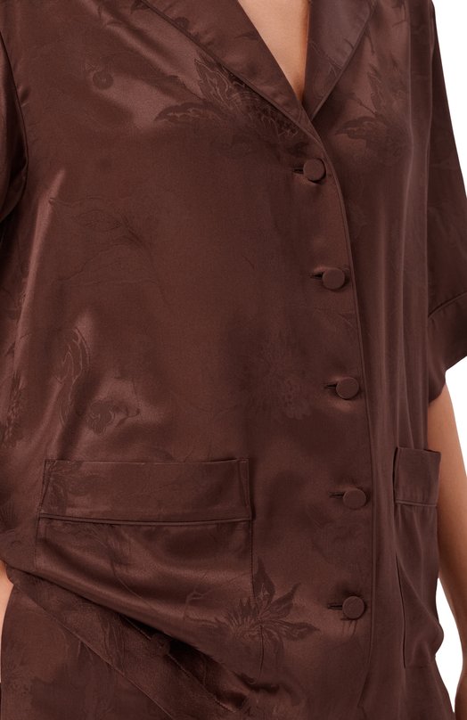 Шелковая рубашка MVST M26.2PW.B032/F126 Коричневый  M26.2PW.B032/F126 Фото 5