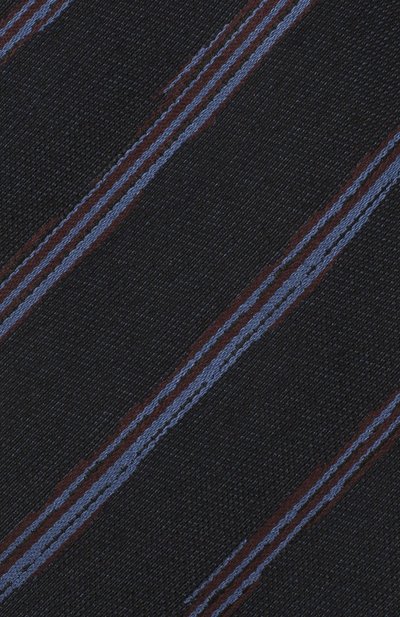 Галстук из шелка и шерсти ZEGNA темно-синего цвета по цене 18950 руб., арт. Z8E33/18H, фото 3 Галстук из шелка и шерсти ZEGNA, арт. Z8E33/18H, фото 3