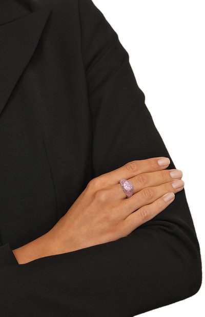 Кольцо LUV AJ розового цвета по цене 13650 руб., арт. CC22-R-PSR-P-S, фото 2 Кольцо LUV AJ, арт. CC22-R-PSR-P-S, фото 2