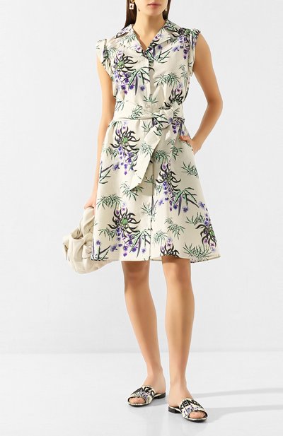 Платье из смеси хлопка и льна KENZO, арт. FA52R014858J, фото 2