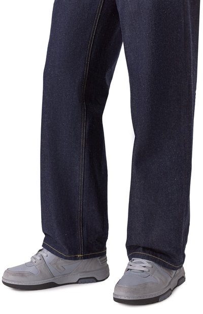 Комбинированные кеды out of office OFF-WHITE, арт. 0MIA189S25LEA006, фото 3