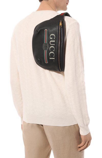 Кожаная поясная сумка gucci print GUCCI, арт. 530412 0GCCT, фото 2