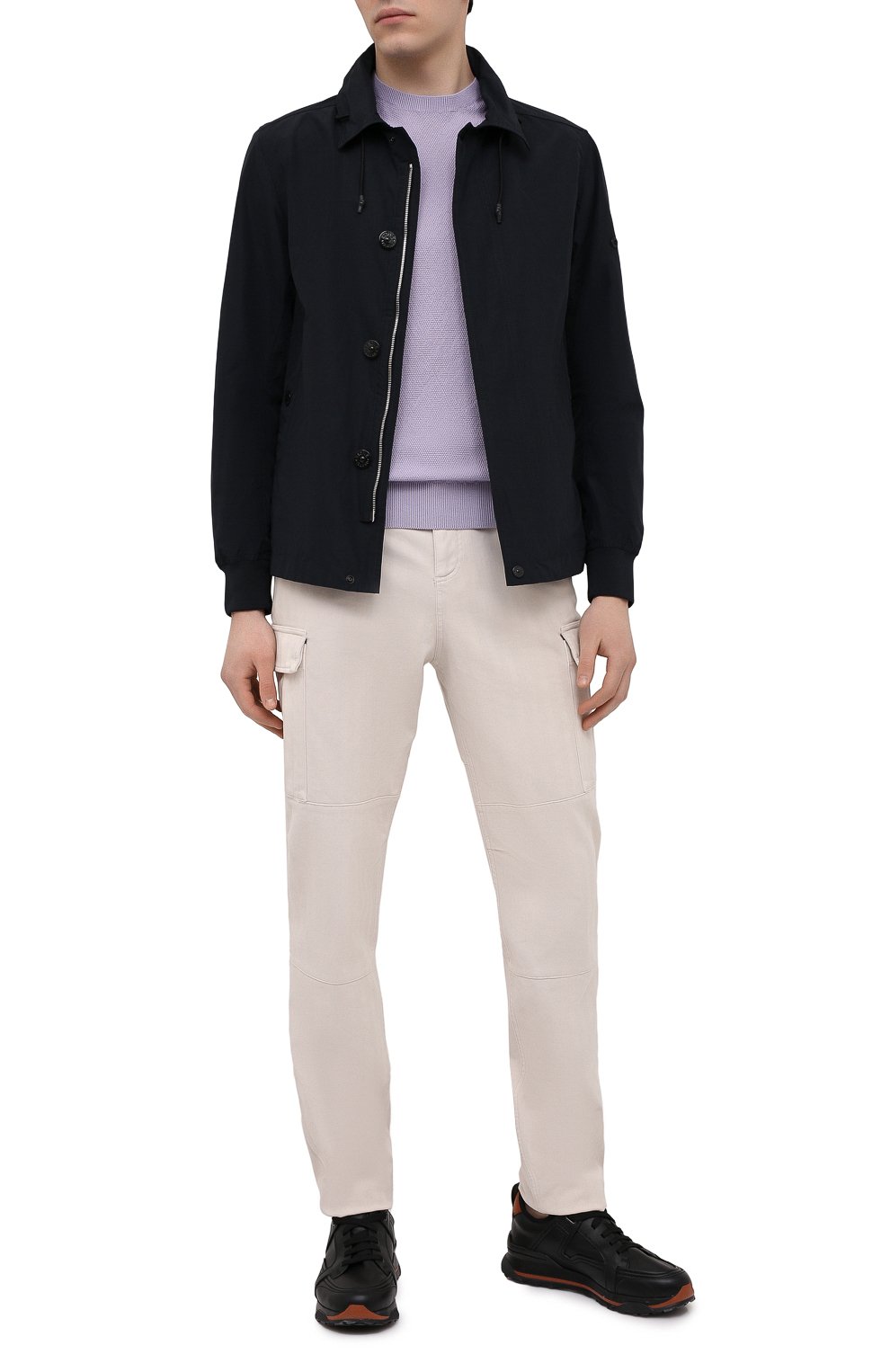 Джемпер из хлопка и шелка IL BORGO CASHMERE, арт. 55-821G0, фото 2