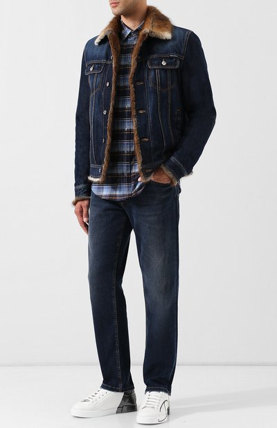 Джинсовая куртка с подкладкой из ондатры DOLCE & GABBANA, арт. G9MM7Z/G8AB3, фото 2