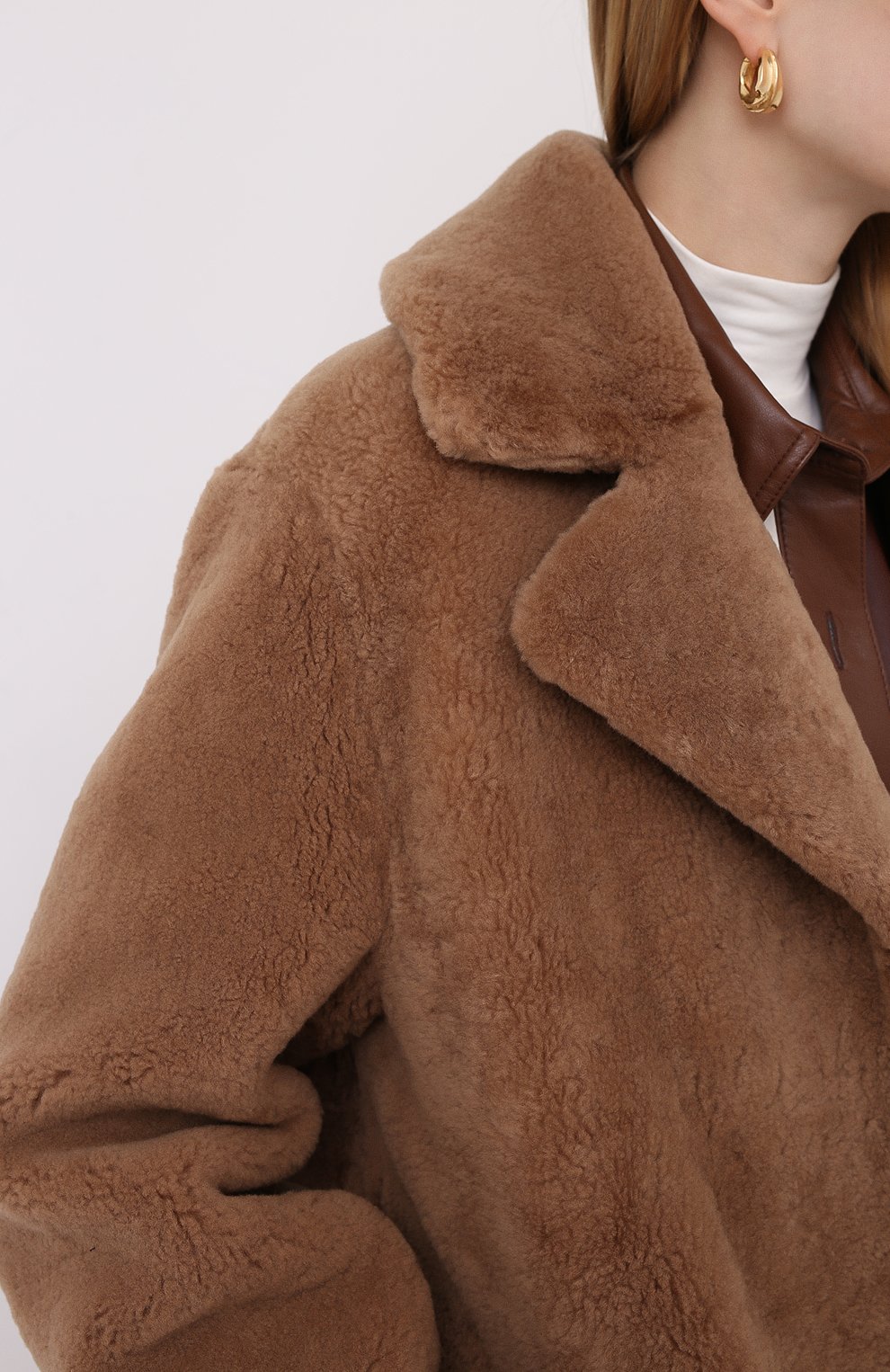 Шуба из овчины METEO YVES SALOMON, арт. 9WMM61820MERC, фото 5